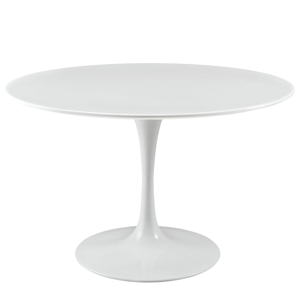 Modway Lippa 47" Round Wood Top Dining Table in White - EEI-1118 | Dining Tables | Modishstore - 2