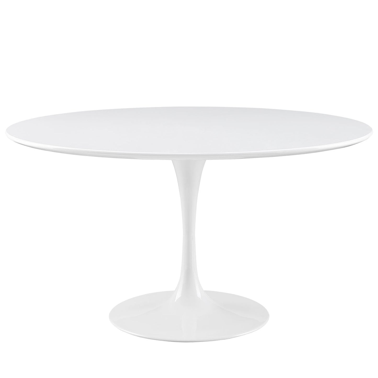 Modway Lippa 54" Round Wood Top Dining Table in White | Dining Tables | Modishstore-2