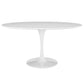 Modway Lippa 60" Oval Wood Top Dining Table - White - EEI-1121 | Dining Tables | Modishstore - 2