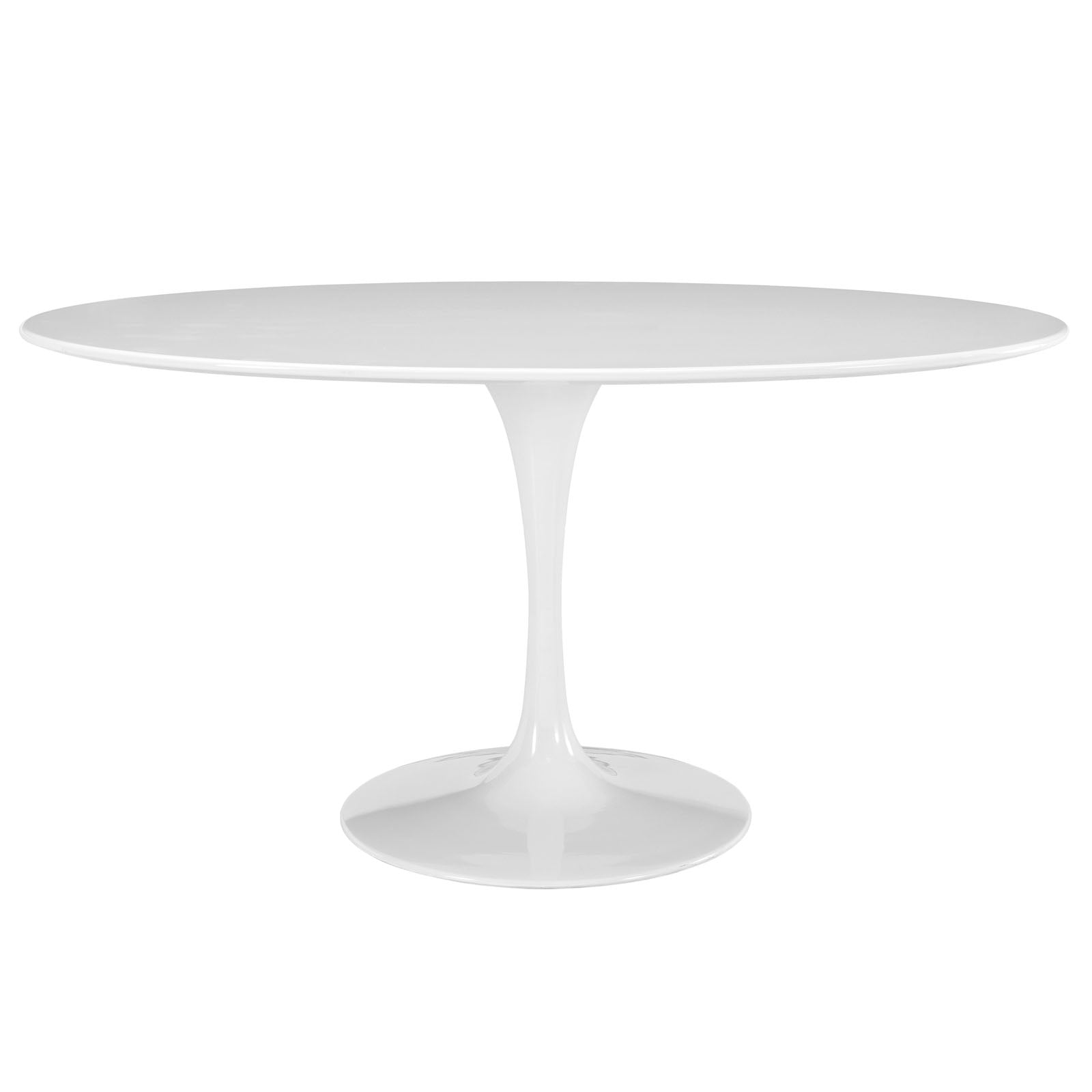 Modway Lippa 60" Oval Wood Top Dining Table - White - EEI-1121 | Dining Tables | Modishstore - 2