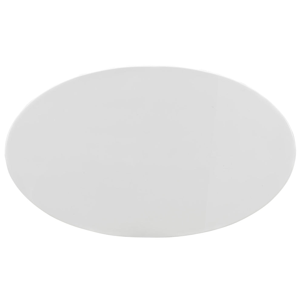 Modway Lippa 60" Oval Wood Top Dining Table - White - EEI-1121 | Dining Tables | Modishstore - 5