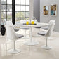Modway Lippa 60" Oval Wood Top Dining Table - White - EEI-1121 | Dining Tables | Modishstore - 3