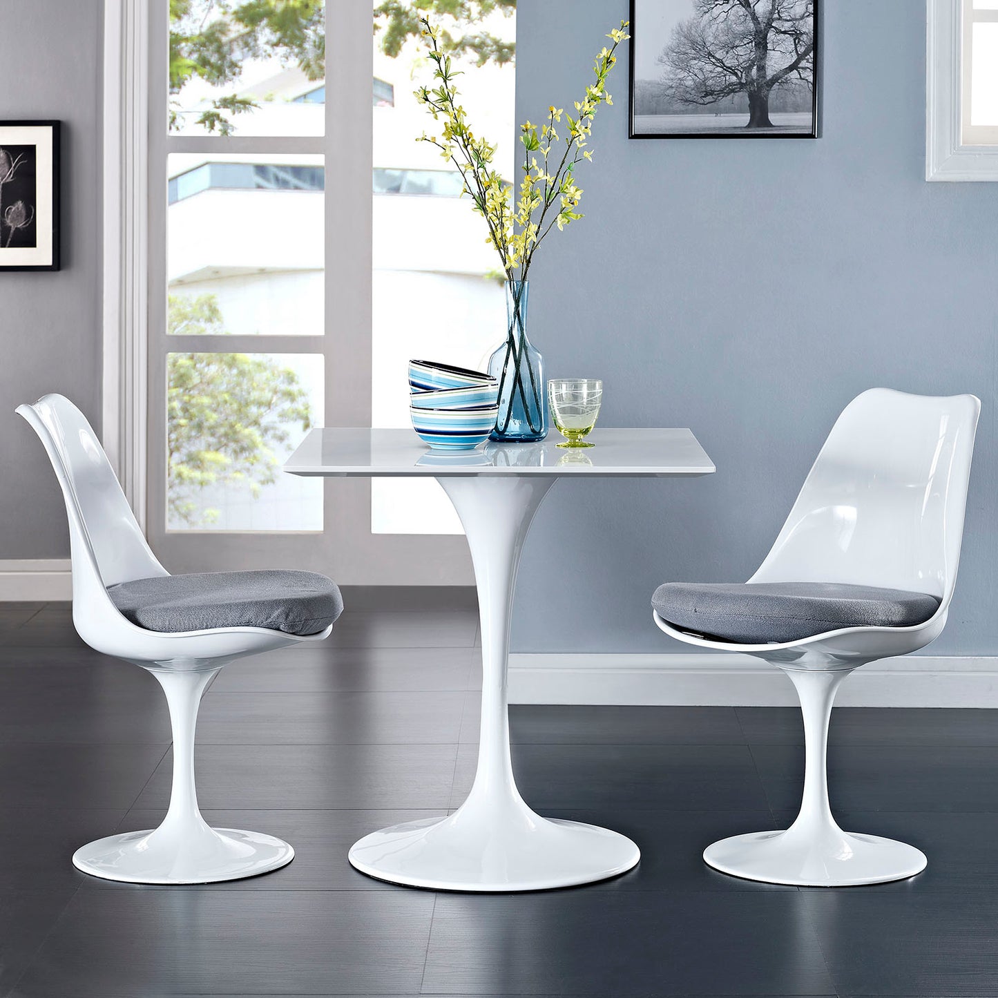 Modway Lippa 28" Square Wood Top Dining Table - EEI-1123 | Dining Tables | Modishstore - 2