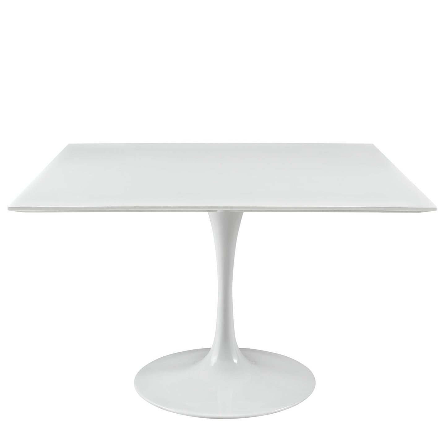 Modway Lippa 47" Square Wood Top Dining Table in White | Dining Tables | Modishstore-2