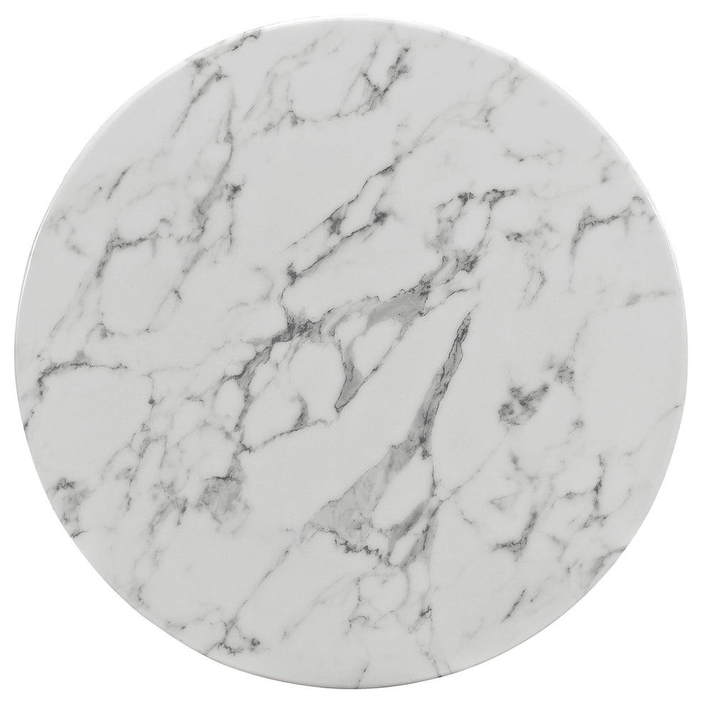 Modway Lippa 28" Round Artificial Marble Dining Table - EEI-1128 | Dining Tables | Modishstore - 3