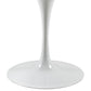 Modway Lippa 40" Round Artificial Marble Dining Table in White | Dining Tables | Modishstore-3