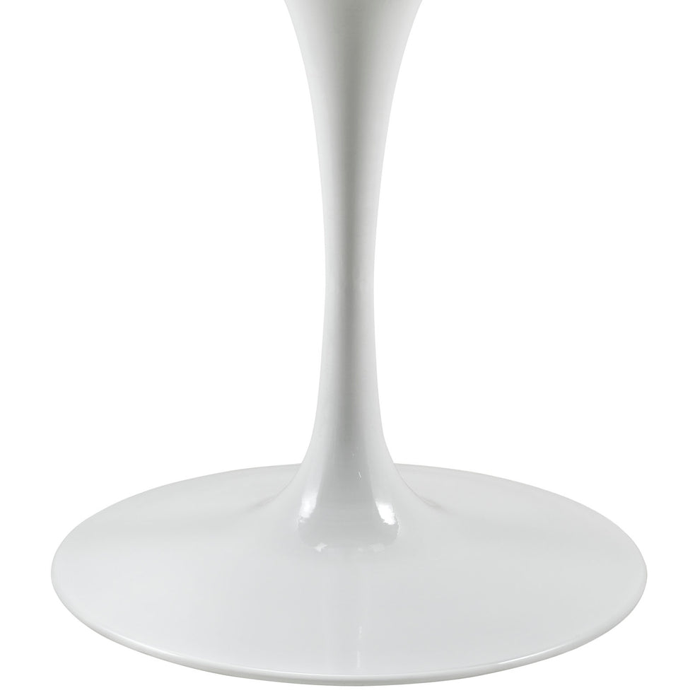 Modway Lippa 40" Round Artificial Marble Dining Table in White - EEI-1130 | Dining Tables | Modishstore - 3