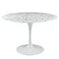 Modway Lippa 47" Round Artificial Marble Dining Table | Dining Tables | Modishstore-2