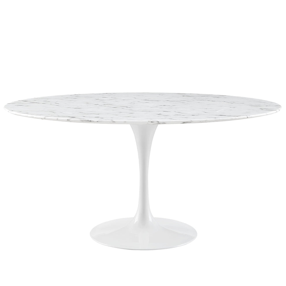 Modway Lippa 60" Round Artificial Marble Dining Table - EEI-1133 | Dining Tables | Modishstore - 2