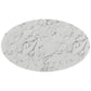 Modway Lippa 60" Oval Artificial Marble Dining Table in White | Dining Tables | Modishstore-4