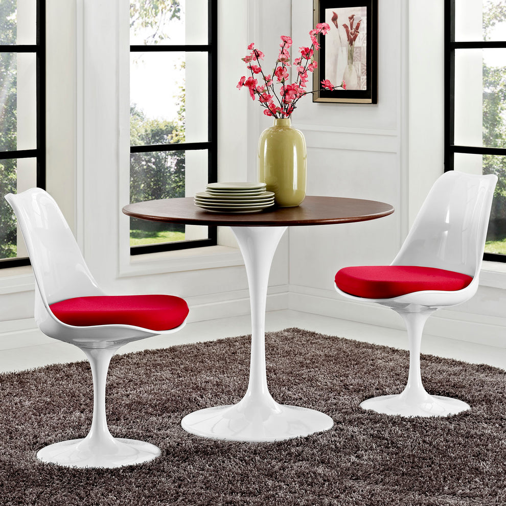 Modway Lippa 36" Round Walnut Dining Table - Walnut - EEI-1136 | Dining Tables | Modishstore - 2