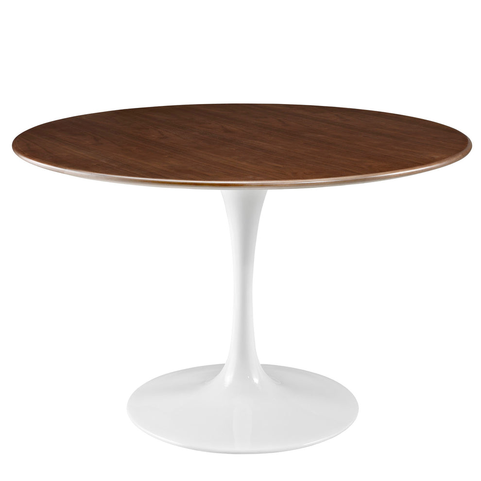 Modway Lippa 47" Round Walnut Top Dining Table in Walnut - EEI-1137 | Dining Tables | Modishstore - 3