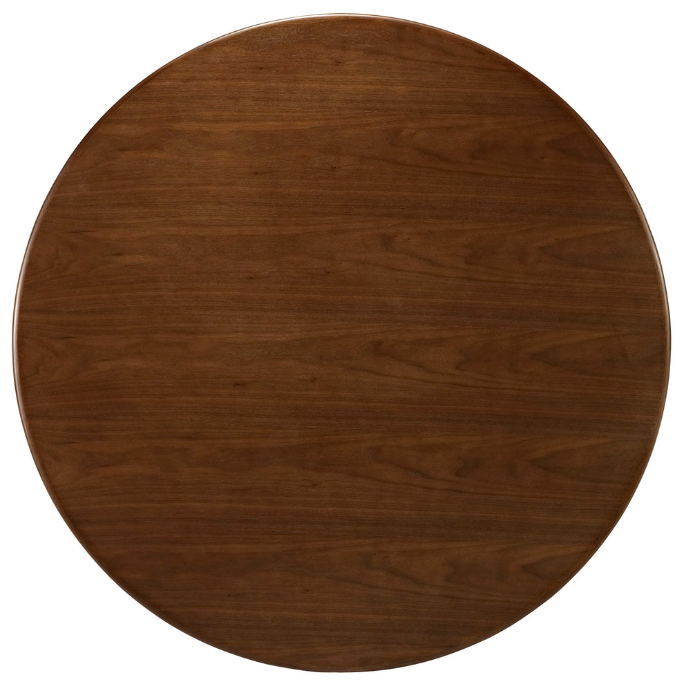 Modway Lippa 47" Round Walnut Top Dining Table in Walnut - EEI-1137 | Dining Tables | Modishstore - 4