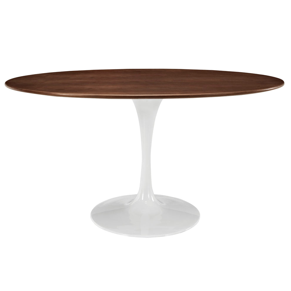 Modway Lippa 60" Oval Walnut Dining Table - Walnut - EEI-1138 | Dining Tables | Modishstore - 2
