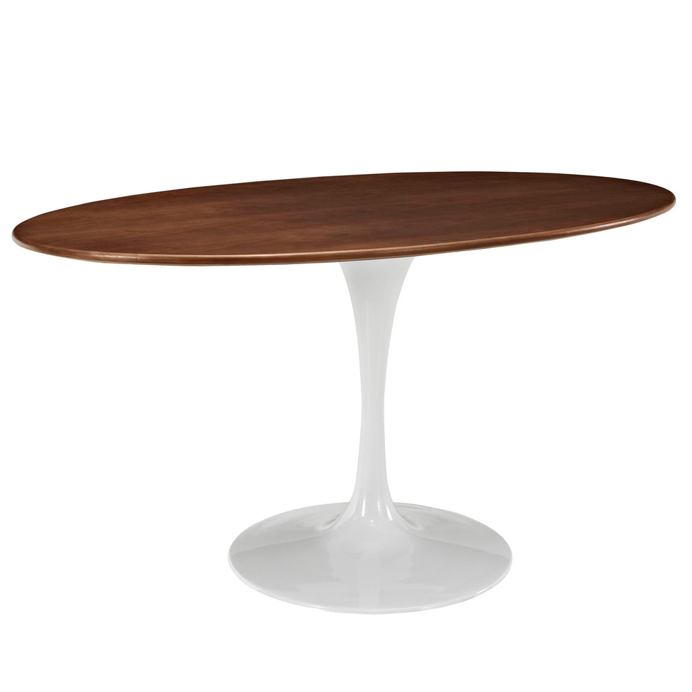 Modway Lippa 60" Oval Walnut Dining Table - Walnut - EEI-1138 | Dining Tables | Modishstore - 3