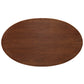 Modway Lippa 60" Oval Walnut Dining Table - Walnut | Dining Tables | Modishstore-4