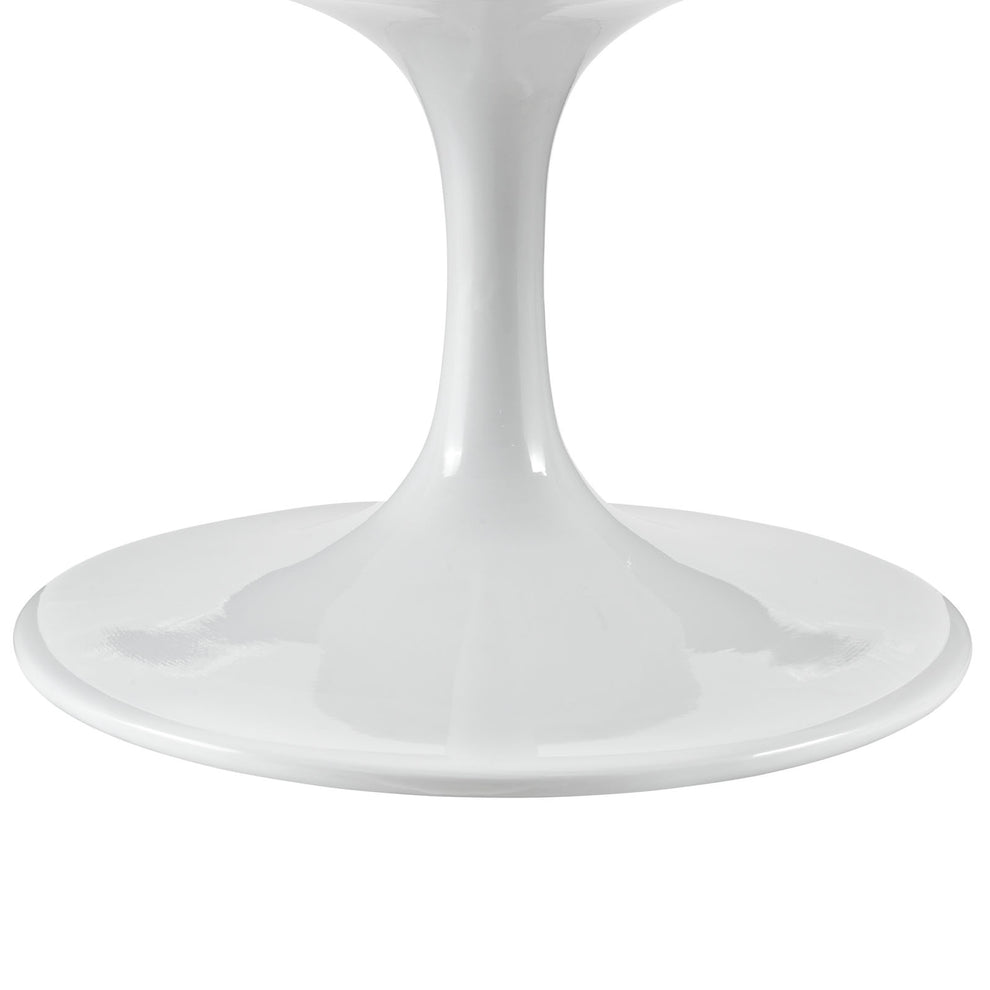 Modway Lippa 42" Oval Wood Top Coffee Table in White - EEI-1139 | Coffee Tables | Modishstore - 5