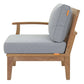 Modway Marina Outdoor Patio Teak Left-Facing Sofa | Outdoor Chairs | Modishstore-5
