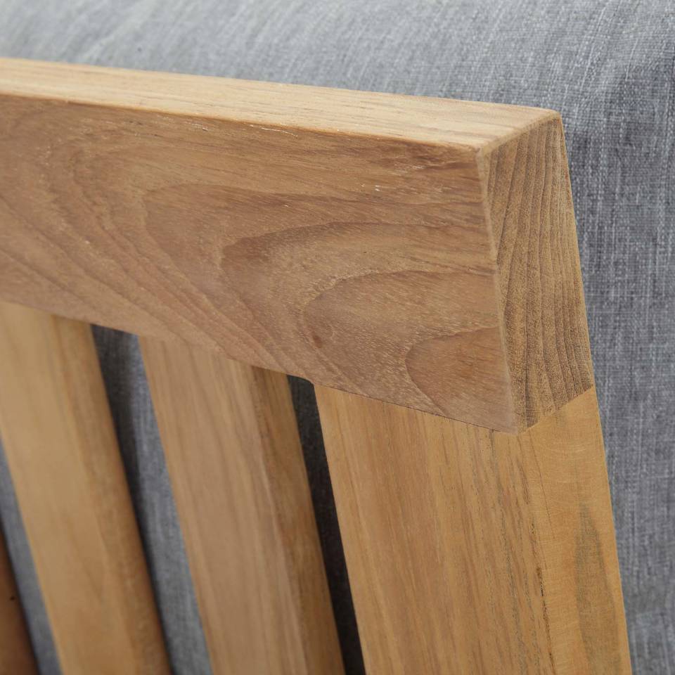 Modway Marina Outdoor Patio Teak Left-Facing Sofa - EEI-1148 | Outdoor Chairs | Modishstore - 7