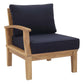 Modway Marina Outdoor Patio Teak Left-Facing Sofa | Outdoor Chairs | Modishstore-10