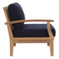 Modway Marina Outdoor Patio Teak Left-Facing Sofa | Outdoor Chairs | Modishstore-11