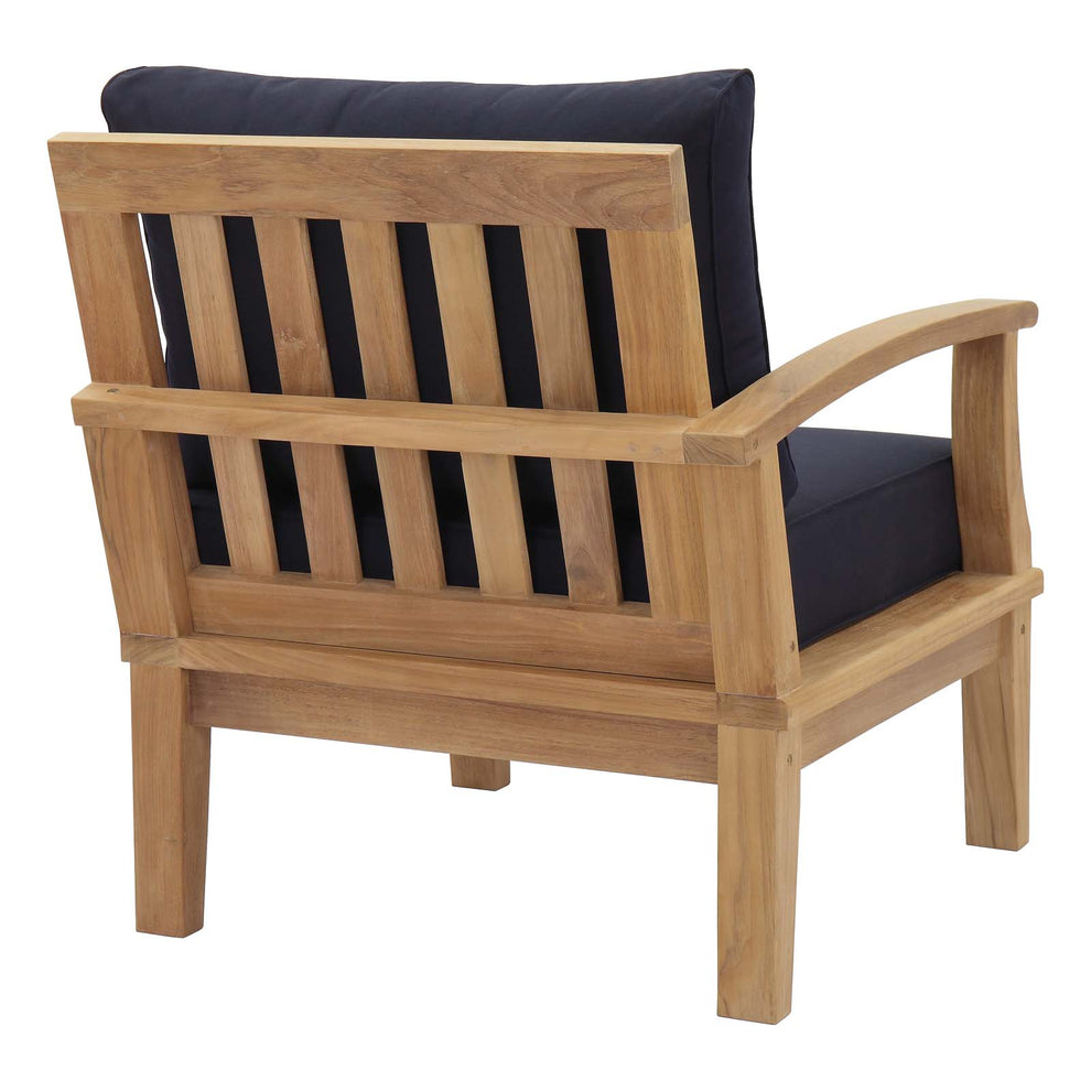 Modway Marina Outdoor Patio Teak Left-Facing Sofa - EEI-1148 | Outdoor Chairs | Modishstore - 12