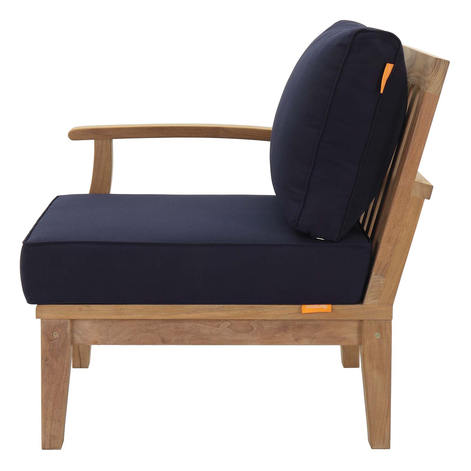 Modway Marina Outdoor Patio Teak Left-Facing Sofa | Outdoor Chairs | Modishstore-13