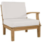 Modway Marina Outdoor Patio Teak Left-Facing Sofa - Natural White | Outdoor Sofas, Loveseats & Sectionals | Modishstore-2