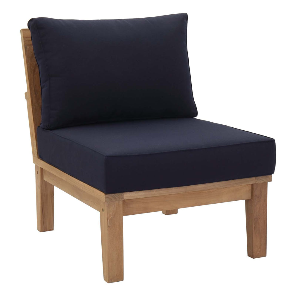 Modway Marina Armless Outdoor Patio Teak Sofa - EEI-1150 | Outdoor Chairs | Modishstore - 9