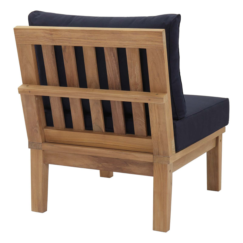 Modway Marina Armless Outdoor Patio Teak Sofa - EEI-1150 | Outdoor Chairs | Modishstore - 11