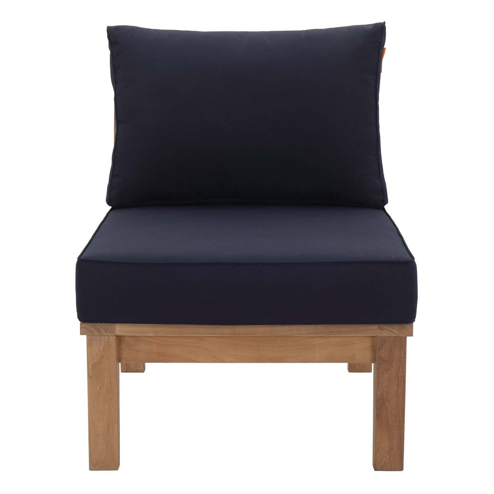 Modway Marina Armless Outdoor Patio Teak Sofa - EEI-1150 | Outdoor Chairs | Modishstore - 12