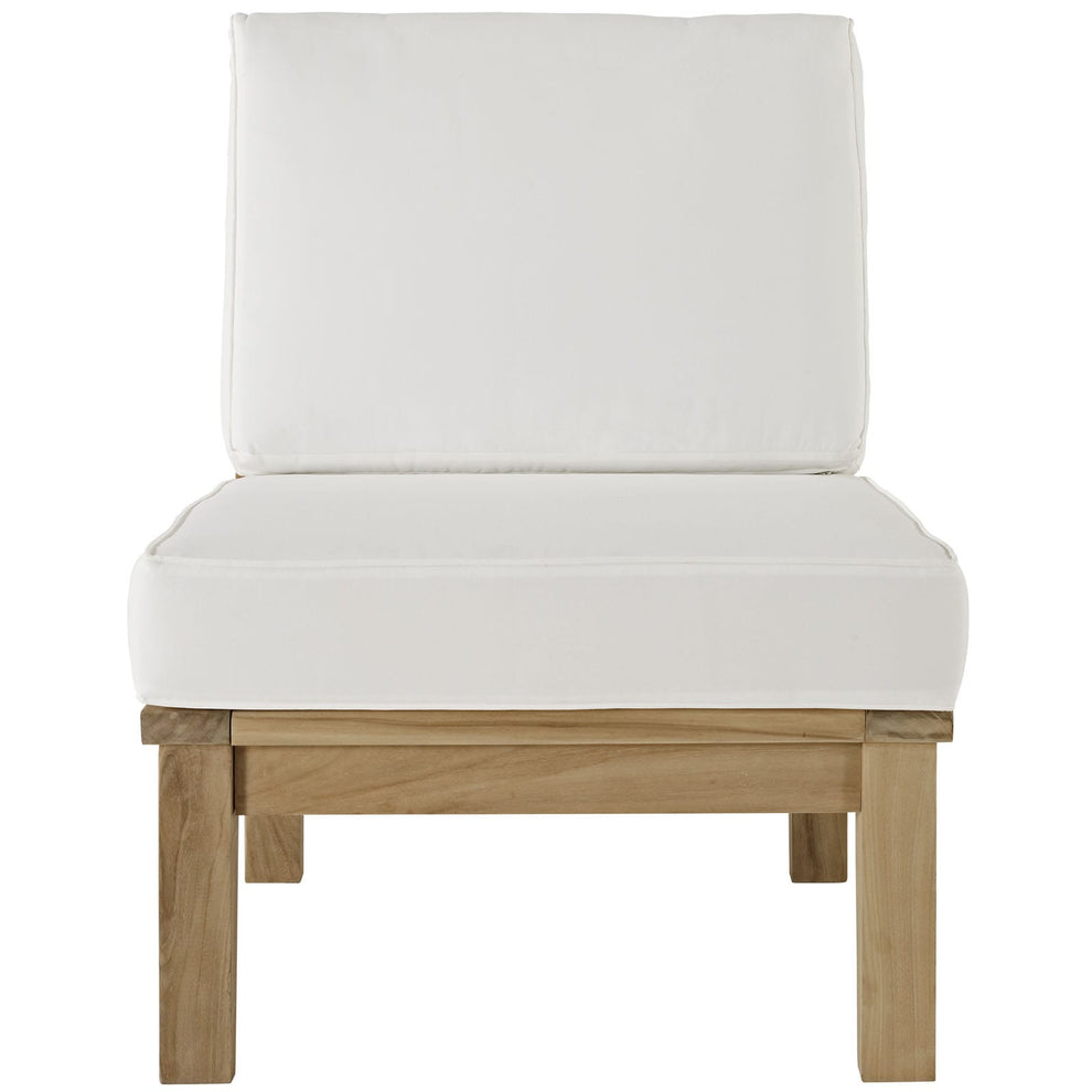 Modway Marina Armless Outdoor Patio Teak Sofa - EEI-1150 | Outdoor Chairs | Modishstore - 18