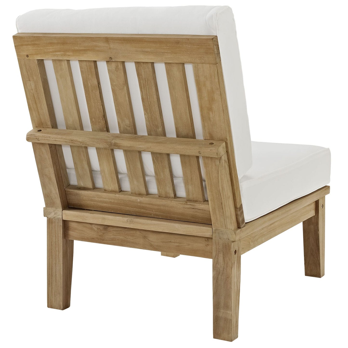 Modway Marina Armless Outdoor Patio Teak Sofa | Outdoor Chairs | Modishstore-19