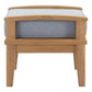 Marina Outdoor Patio Teak Ottoman By Modway - EEI-1152 | Outdoor Ottomans | Modishstore - 3