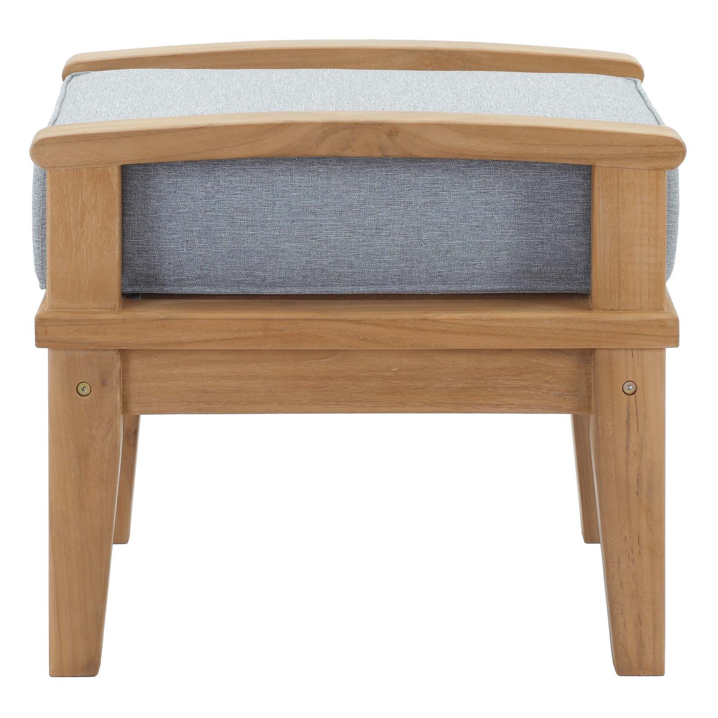 Marina Outdoor Patio Teak Ottoman By Modway - EEI-1152 | Outdoor Ottomans | Modishstore - 3