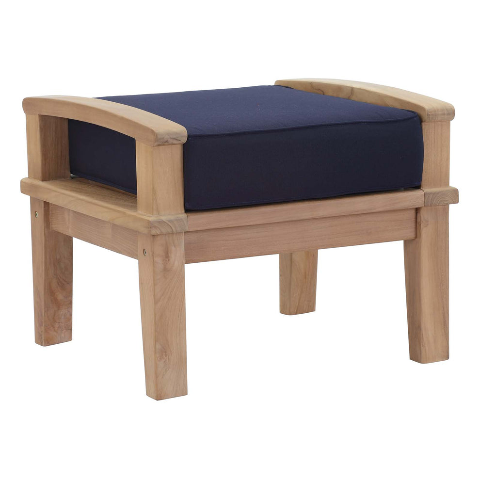 Marina Outdoor Patio Teak Ottoman By Modway - EEI-1152 | Outdoor Ottomans | Modishstore - 7