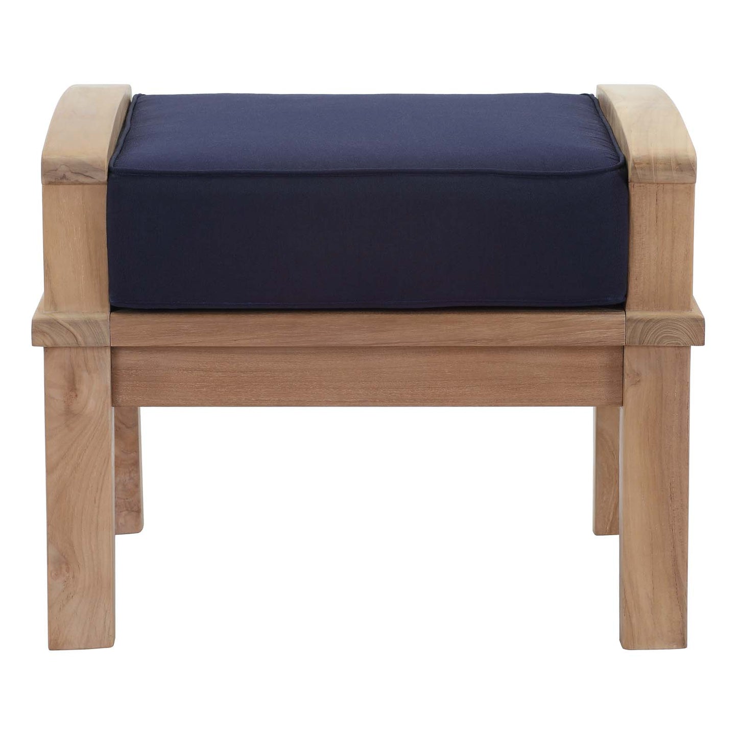 Marina Outdoor Patio Teak Ottoman By Modway - EEI-1152 | Outdoor Ottomans | Modishstore - 9