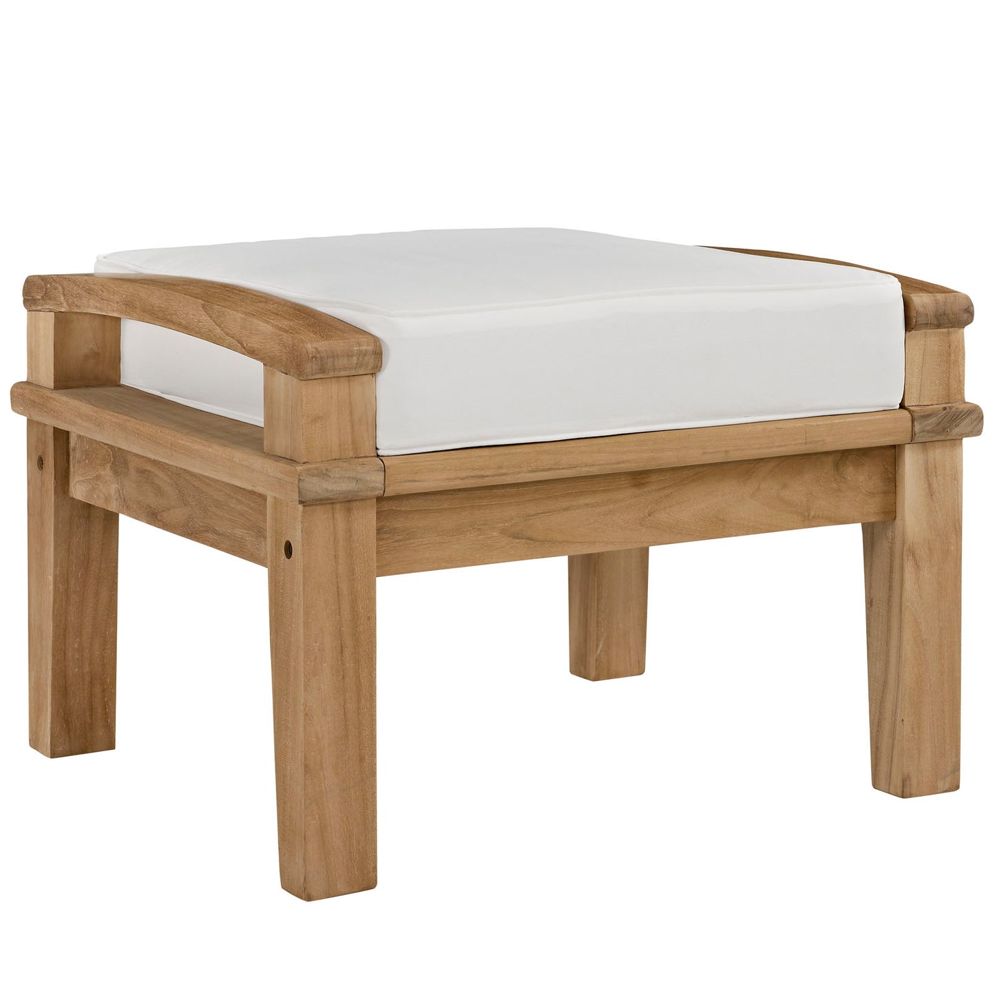 Marina Outdoor Patio Teak Ottoman By Modway - EEI-1152 | Outdoor Ottomans | Modishstore - 13