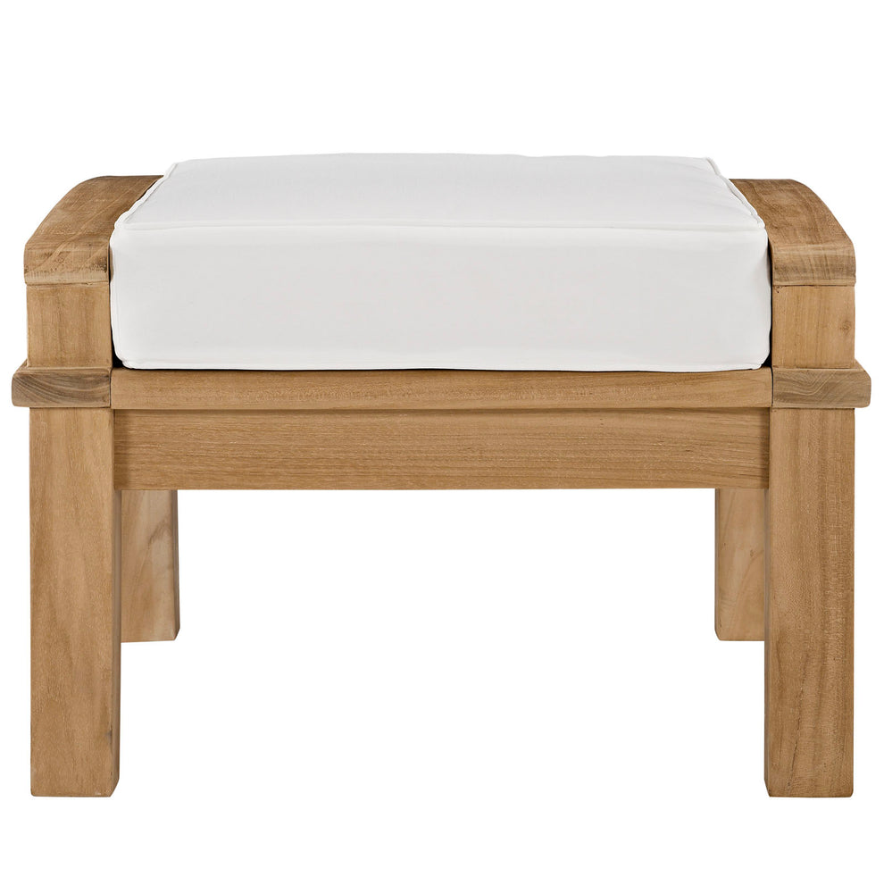 Marina Outdoor Patio Teak Ottoman By Modway - EEI-1152 | Outdoor Ottomans | Modishstore - 14