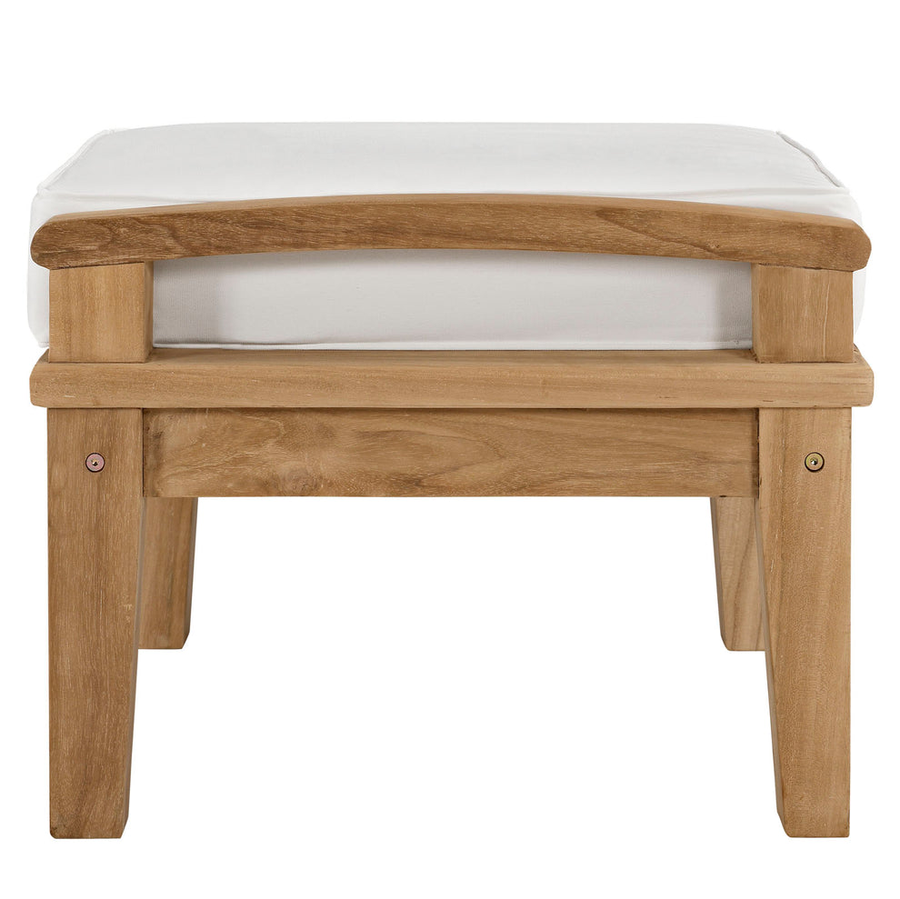 Marina Outdoor Patio Teak Ottoman By Modway - EEI-1152 | Outdoor Ottomans | Modishstore - 15