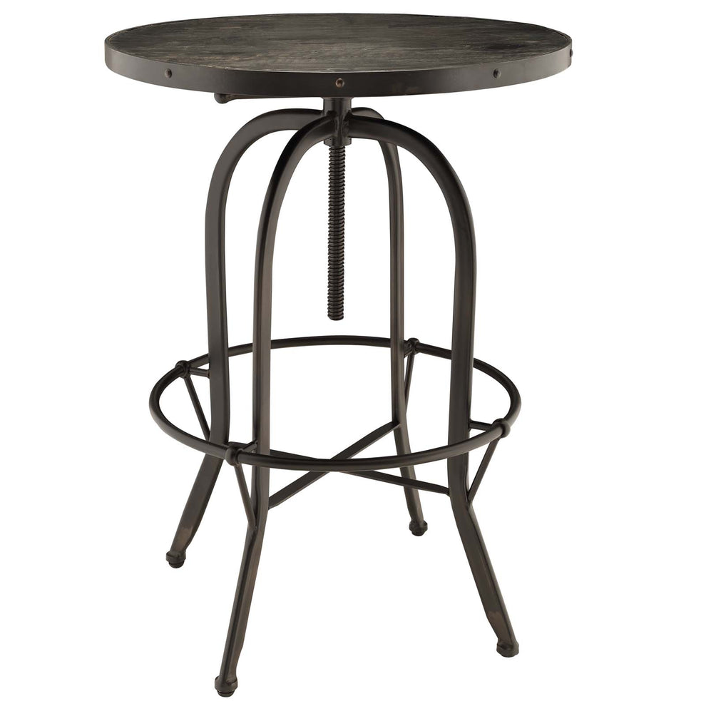 Modway Sylvan Wood Top Bar Table - EEI-1200 | Bar Tables | Modishstore - 2