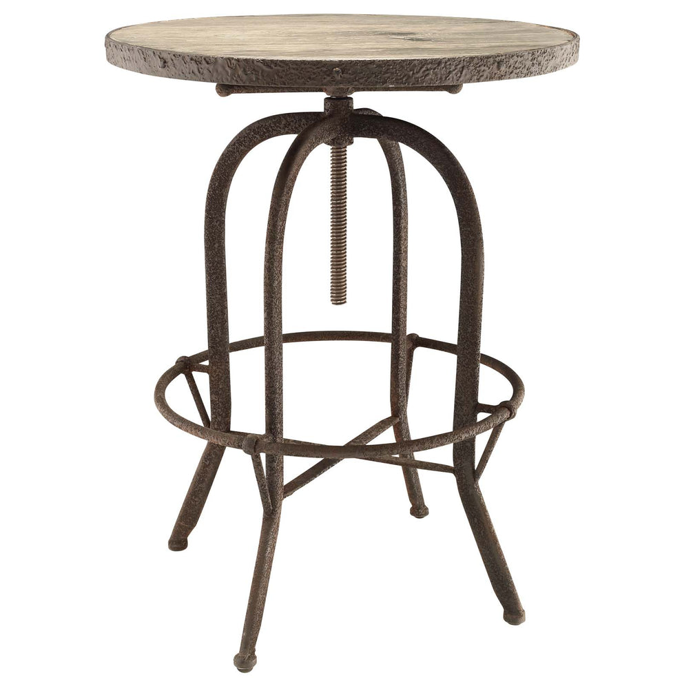 Modway Sylvan Wood Top Bar Table - EEI-1200 | Bar Tables | Modishstore - 1