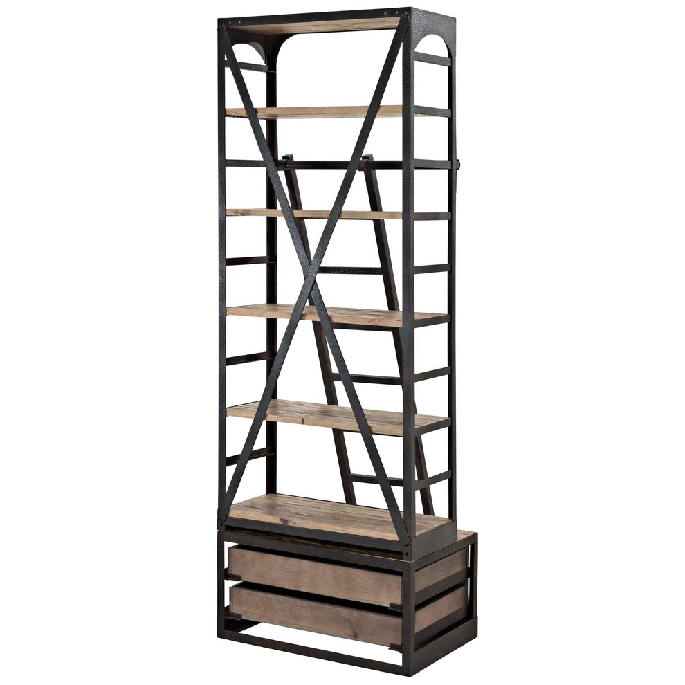 Modway Velocity Wood Bookshelf - Brown - EEI-1211 | Bookcases | Modishstore - 2
