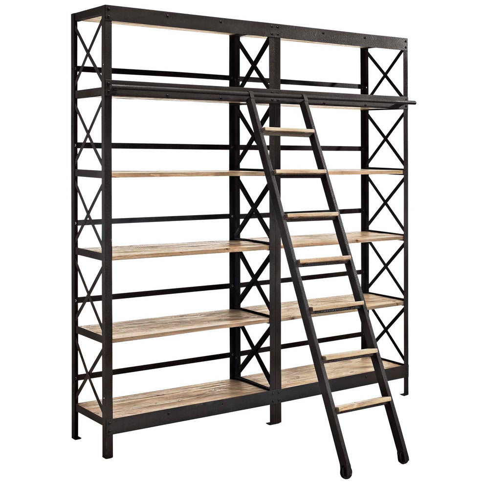 Modway Headway Wood Bookshelf - Brown - EEI-1215 | Bookcases | Modishstore - 4