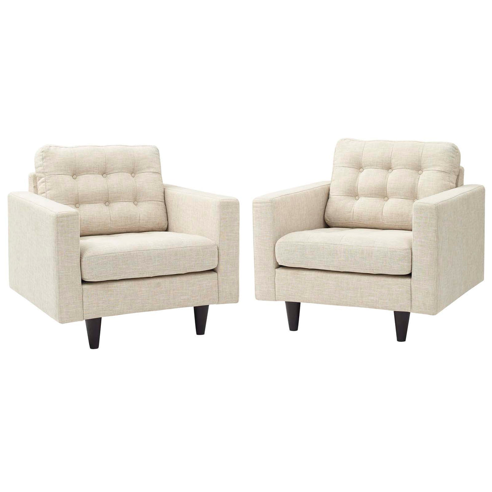 Modway Empress Armchair Upholstered - Set of 2 - EEI-1283 | Armchairs | Modishstore - 22