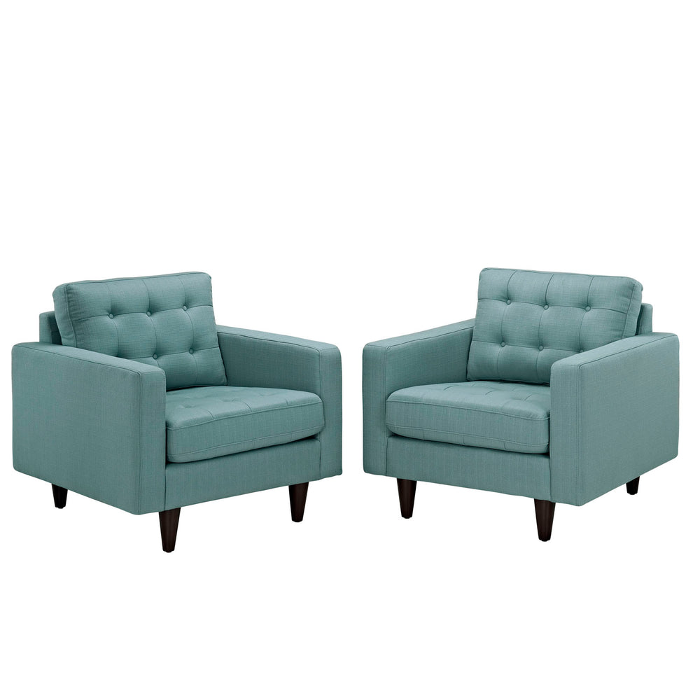 Modway Empress Armchair Upholstered - Set of 2 - EEI-1283 | Armchairs | Modishstore - 18
