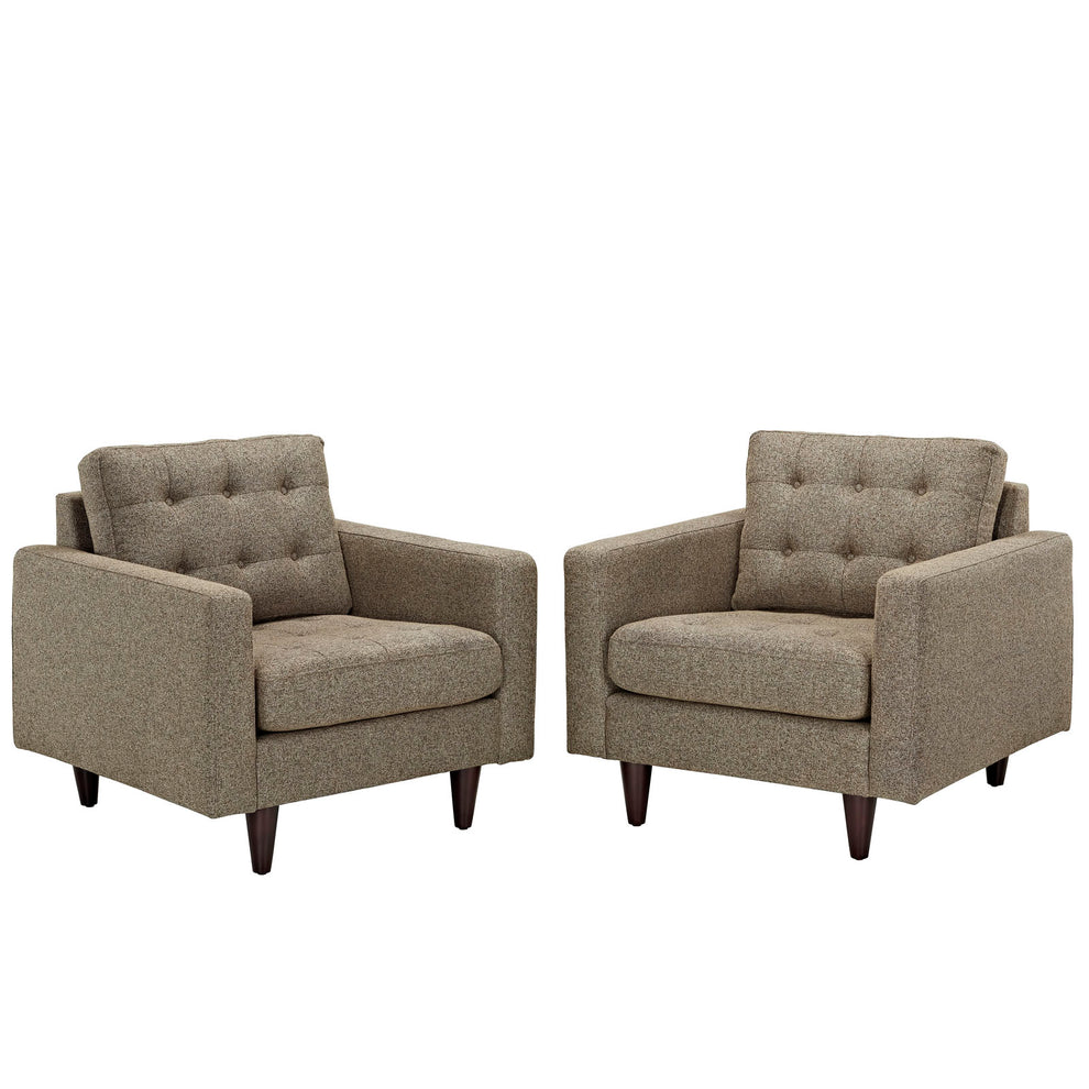 Modway Empress Armchair Upholstered - Set of 2 - EEI-1283 | Armchairs | Modishstore - 17
