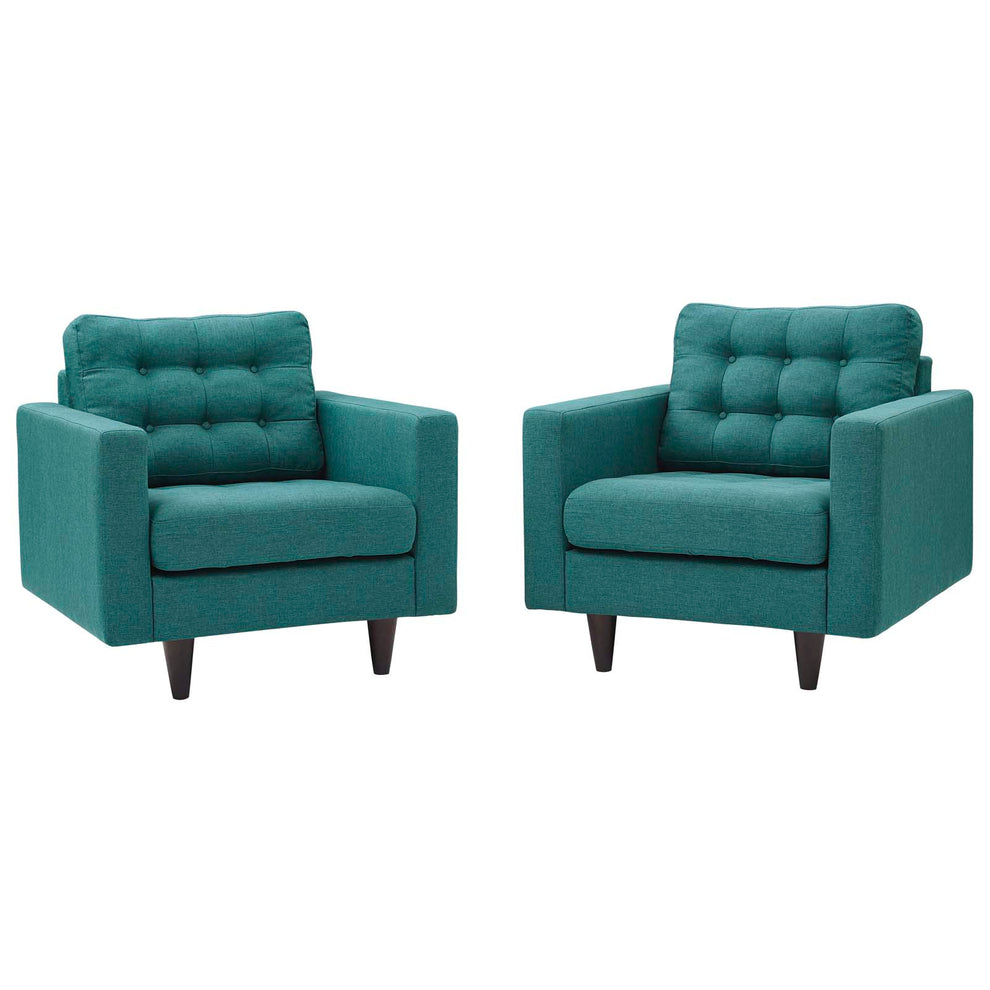 Modway Empress Armchair Upholstered - Set of 2 - EEI-1283 | Armchairs | Modishstore - 23