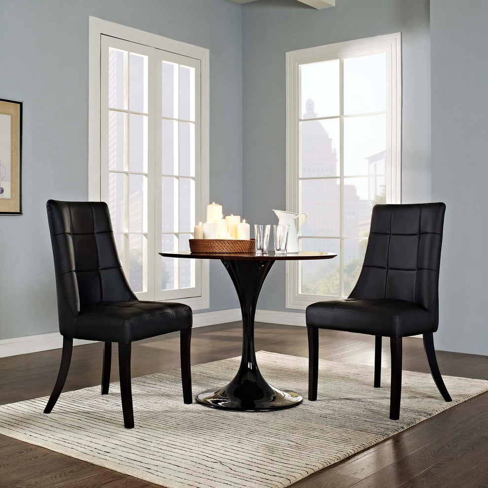 Modway Noblesse Vinyl Dining Chair - Set of 2 - EEI-1298 | Dining Chairs | Modishstore - 7