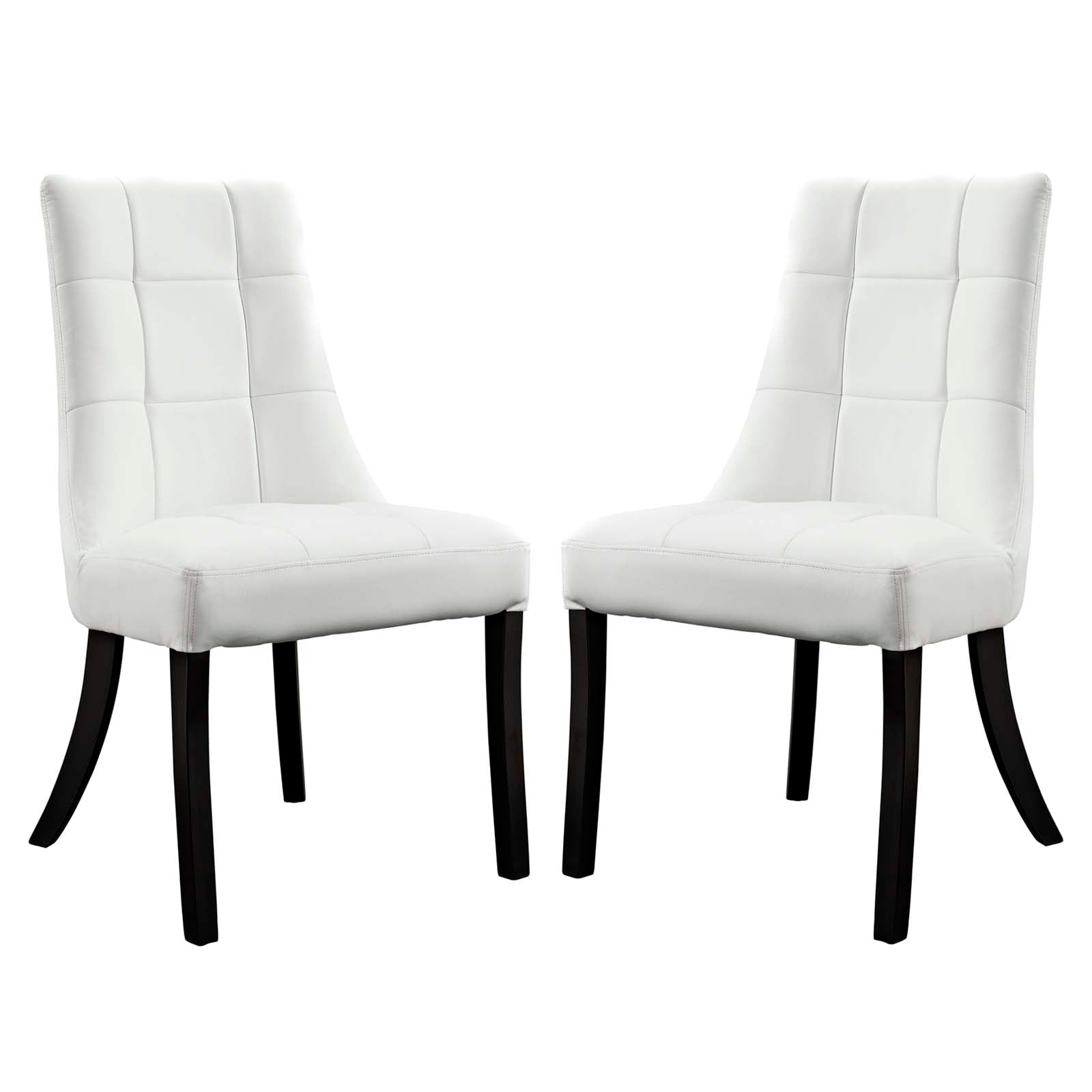 Modway Noblesse Vinyl Dining Chair - Set of 2 | Dining Chairs | Modishstore-9